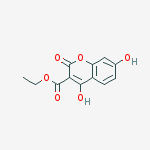 2H-1-Benzopyran-3-carboxylic acid, 4,7-dihydroxy-2-oxo-, ethyl ester