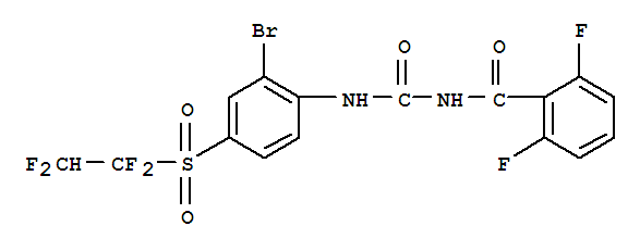 N-({2-bromo-4-[(1,1,2,2-tetrafluoroethyl)sulfonyl]phenyl}carbamoyl)-2,6-difluorobenzamide