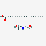 stearic acid, compound with 1,1-iminodi(propan-2-ol) (1:1)