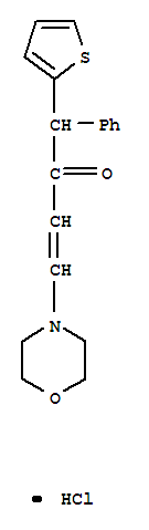 4-[(1E)-3-oxo-4-phenyl-4-thiophen-2-ylbut-1-en-1-yl]morpholin-4-ium chloride