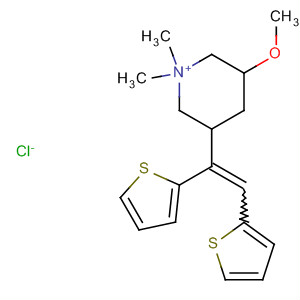 Piperidinium, 3-(di-2-thienylmethylene)-5-methoxy-1,1-dimethyl-,chloride