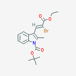 3-(2-BROMO-2-ETHOXYCARBONYL-VINYL)-2-METHYL-INDOLE-1-CARBOXYLIC ACID TERT-BUTYL ESTER