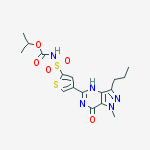 propan-2-yl N-[4-(1-methyl-7-oxo-3-propyl-4H-pyrazolo[4,3-d]pyrimidin-5-yl)thiophen-2-yl]sulfonylcarbamate