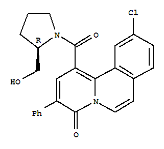 10-chloro-1-{[(2R)-2-(hydroxymethyl)pyrrolidin-1-yl]carbonyl}-3-phenyl-4H-pyrido[2,1-a]isoquinolin-4-one