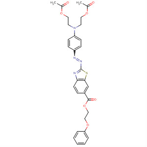 6-Benzothiazolecarboxylic acid,2-[[4-[bis[2-(acetyloxy)ethyl]amino]phenyl]azo]-, 2-phenoxyethyl ester