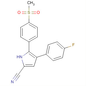 1H-Pyrrole-2-carbonitrile,4-(4-fluorophenyl)-5-[4-(methylsulfonyl)phenyl]-