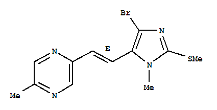 2-{(E)-2-[4-bromo-1-methyl-2-(methylsulfanyl)-1H-imidazol-5-yl]ethenyl}-5-methylpyrazine