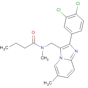 Butanamide,N-[[2-(3,4-dichlorophenyl)-6-methylimidazo[1,2-a]pyridin-3-yl]methyl]-N-methyl-
