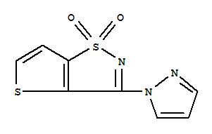3-(1H-pyrazol-1-yl)thieno[2,3-d]isothiazole 1,1-dioxide