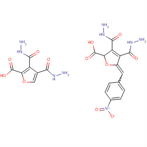 2-Furancarboxylic acid, 5,5'-[(4-nitrophenyl)methylene]bis-, dihydrazide
