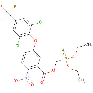 Benzoic acid, 5-[2,6-dichloro-4-(trifluoromethyl)phenoxy]-2-nitro-,(diethoxyphosphinothioyl)methyl ester