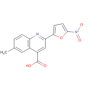 4-Quinolinecarboxylic acid, 6-methyl-2-(5-nitro-2-furanyl)-