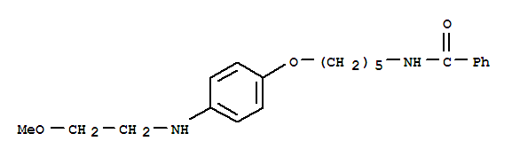 N-(5-{4-[(2-methoxyethyl)amino]phenoxy}pentyl)benzamide
