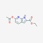 1H-Pyrrolo[2,3-b]pyridine-2-carboxylic acid, 6-(acetyloxy)-, ethyl ester