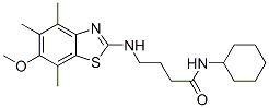 Butanamide,  N-cyclohexyl-4-[(6-methoxy-4,5,7-trimethyl-2-benzothiazolyl)amino]-