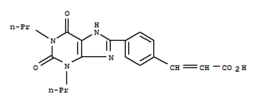 2-Propenoic acid,3-[4-(2,3,6,9-tetrahydro-2,6-dioxo-1,3-dipropyl-1H-purin-8-yl)phenyl]-