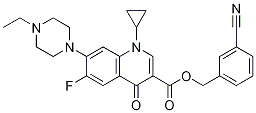 3-Quinolinecarboxylic acid, 1-cyclopropyl-7-(4-ethyl-1-piperazinyl)-6-fluoro-1,4-dihydro-4-oxo-, (3-cyanophenyl)Methyl ester