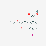 2-(2-ethoxy-2-oxoethyl)-4-fluorobenzoicacid