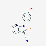 2-Bromo-1-(4-methoxyphenyl)-1H-pyrrolo[2,3-b]pyridine-3-carbonitrile