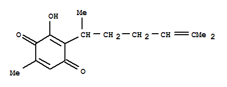 2-(1,5-Dimethyl-4-hexenyl)-3-hydroxy-5-methyl-2,5-cyclohexadiene-1,4-dione