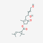 (1S)-3-[(2R,3E)-2,5-dihydroxypent-3-en-1-yl]-2-methyl-4-oxocyclopent-2-en-1-yl (1R,3R)-2,2-dimethyl-3-(2-methylprop-1-en-1-yl)cyclopropanecarboxylate