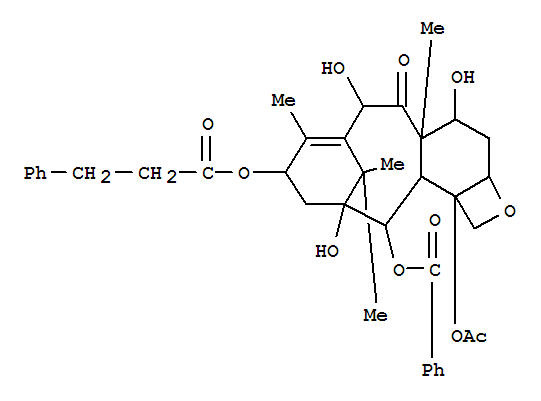 Benzenepropanoicacid,12b-(acetyloxy)-12-(benzoyloxy)-2a,3,4,4a,5,6,9,10,11,12,12a,12b-dodecahydro-4,6,11-trihydroxy-4a,8,13,13-tetramethyl-5-oxo-7,11-methano-1H-cyclodeca[3,4]benz[1,2-b]oxet-9-ylester, [2aR-(2aa,4b,4ab,6b,9a,11a,12a,12aa,12ba)]-