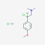2-chloro-2-(4-methoxyphenyl)-N,N-dimethylethanamine hydrochloride (1:1)