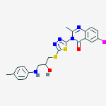 3-[5-({2-hydroxy-3-[(4-methylphenyl)amino]propyl}sulfanyl)-1,3,4-thiadiazol-2-yl]-6-iodo-2-methylquinazolin-4(3H)-one