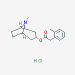 (1R,5S)-8-methyl-8-azabicyclo[3.2.1]oct-3-yl (2-methylphenyl)acetate hydrochloride (1:1)