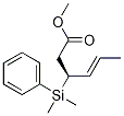 4-Hexenoic acid, 3-(dimethylphenylsilyl)-, methyl ester, (3S,4E)-