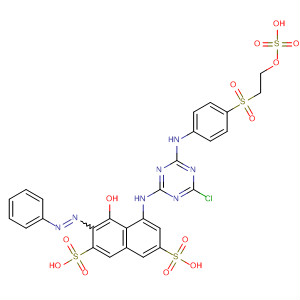2,7-Naphthalenedisulfonic acid,5-[[4-chloro-6-[[4-[[2-(sulfooxy)ethyl]sulfonyl]phenyl]amino]-1,3,5-triazin-2-yl]amino]-4-hydroxy-3-(phenylazo)-