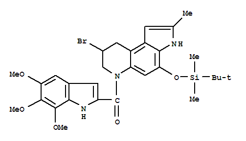 {2-[(8-bromo-4-{[tert-butyl(dimethyl)silyl]oxy}-2-methyl-3,7,8,9-tetrahydro-6H-pyrrolo[3,2-f]quinolin-6-yl)carbonyl]-6,7-dimethoxy-1H-indol-5-yl}methanol