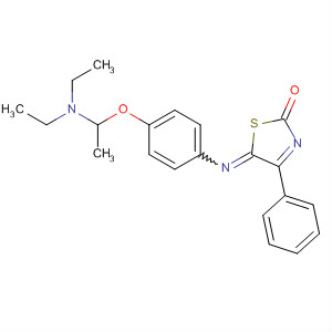 2(5H)-Thiazolone, 5-[[4-(diethylamino)ethoxyphenyl]imino]-4-phenyl-