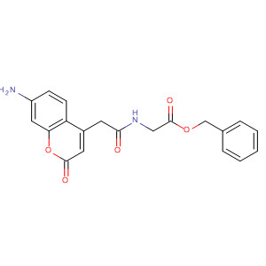 Glycine, N-[(7-amino-2-oxo-2H-1-benzopyran-4-yl)acetyl]-, phenylmethylester