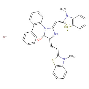 Benzothiazolium,3-methyl-2-[[4-[(3-methyl-2(3H)-benzothiazolylidene)ethylidene]-5-oxo-1,3-diphenyl-2-imidazolidinylidene]methyl]-, bromide