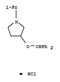3-(diphenylmethoxy)-1-(propan-2-yl)pyrrolidine hydrochloride (1:1)