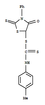 4-oxo-3-phenyl-2-thioxo-1,3-thiazolidin-5-yl (4-methylphenyl)dithiocarbamate