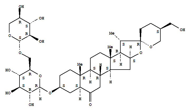 Spiro[8H-naphth[2',1':4,5]indeno[2,1-b]furan-8,2'-[2H]pyran],spirostan-6-one deriv.