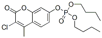 Phosphoric acid 3-chloro-4-methyl-2-oxo-2H-1-benzopyran-7-yldibutyl ester