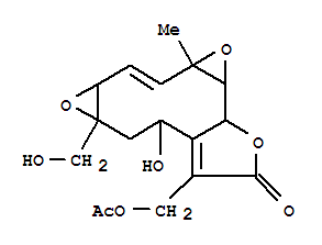 Bisoxireno[5,6:9,10]cyclodeca[1,2-b]furan-3(1bH)-one,4-[(acetyloxy)methyl]-1a,5,6,6a,7a,9a-hexahydro-5-hydroxy-6a-(hydroxymethyl)-9a-methyl-,[1aR-(1aR*,1bS*,5S*,6aS*,7aS*,8Z,9aR*)]-
