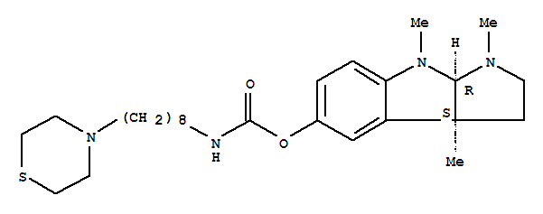 (3aS,8aR)-1,3a,8-trimethyl-1,2,3,3a,8,8a-hexahydropyrrolo[2,3-b]indol-5-yl (8-thiomorpholin-4-yloctyl)carbamate