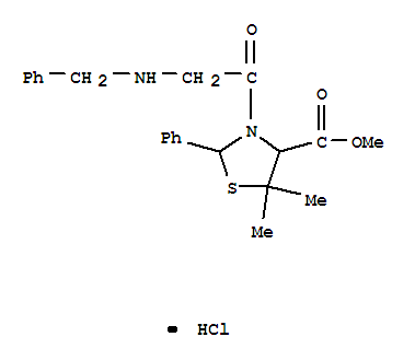 methyl 3-(N-benzylglycyl)-5,5-dimethyl-2-phenyl-1,3-thiazolidine-4-carboxylate hydrochloride