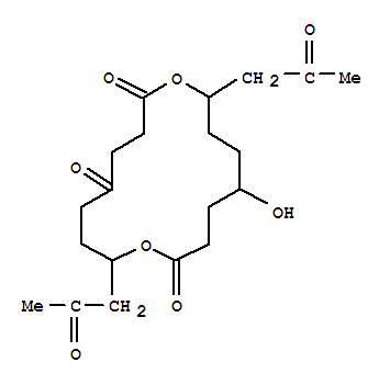 1,9-dioxacyclohexadecane-2,5,10-trione, 13-hydroxy-8,16-bis(2-oxopropyl)-