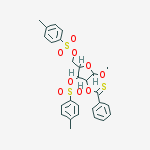 methyl 3,5-bis-O-[(4-methylphenyl)sulfonyl]-2-O-(phenylcarbothioyl)pentofuranoside