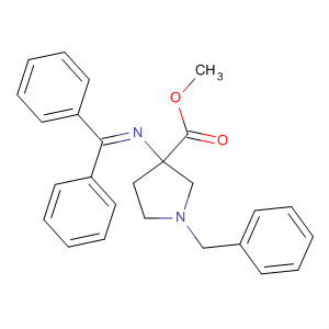 3-Pyrrolidinecarboxylic acid,3-[(diphenylmethylene)amino]-1-(phenylmethyl)-, methyl ester