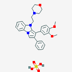 3-(3,4-dimethoxyphenyl)-4-(2-morpholin-4-ylethyl)-2-phenyl-4H-pyrrolo[1,2-a]benzimidazole sulfate