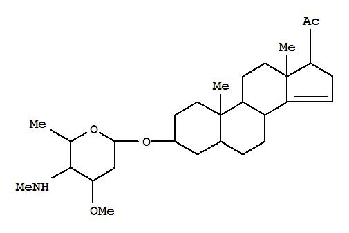 3β-[[3-O-Methyl-4-(methylamino)-2,4,6-trideoxy-β-D-ribo-hexopyranosyl]oxy]-5α-pregnan-14-en-20-one