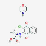 L-Valine, N-(3-chloro-1,4-dihydro-1,4-dioxo-2-naphthalenyl)-, compd. w ith morpholine (1:1)