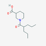 1-(2-propylpentanoyl)piperidine-3-carboxylic Acid