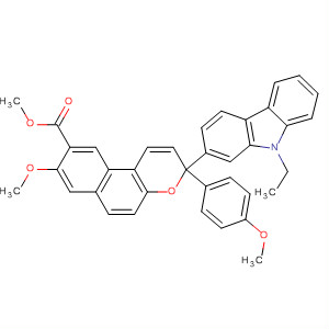 3H-Naphtho[2,1-b]pyran-9-carboxylic acid,3-(9-ethyl-9H-carbazol-2-yl)-8-methoxy-3-(4-methoxyphenyl)-, methylester